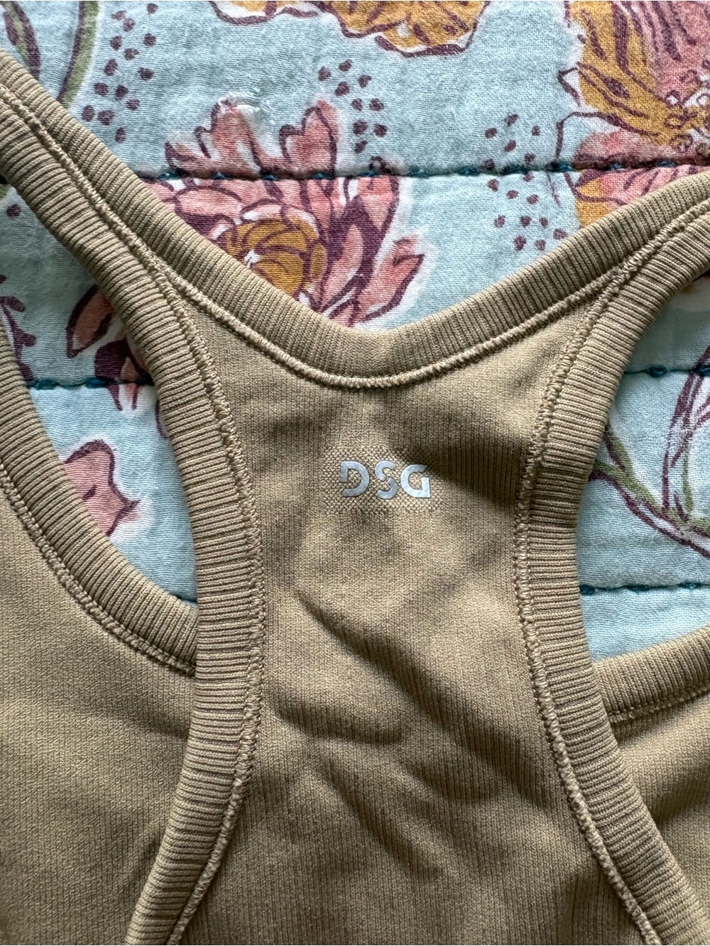 DSG Olive Racerback Tank Top - Picture 5 of 6